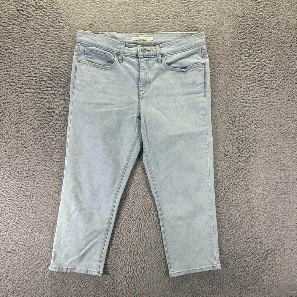 Levi's 311 Jeans Womens 31x21 Blue Cotton Denim Capri Skinny Shaping Stretch